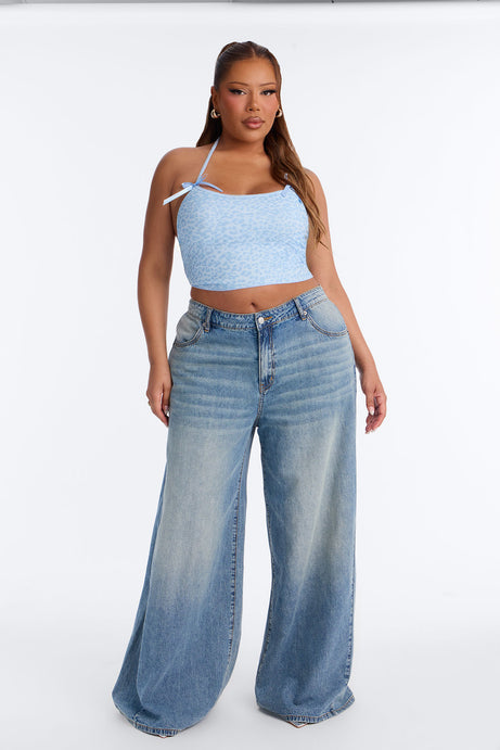 Siesta Super Baggy Linen Blend Jeans