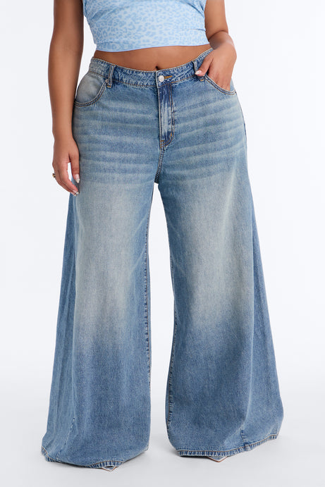 Siesta Super Baggy Linen Blend Jeans