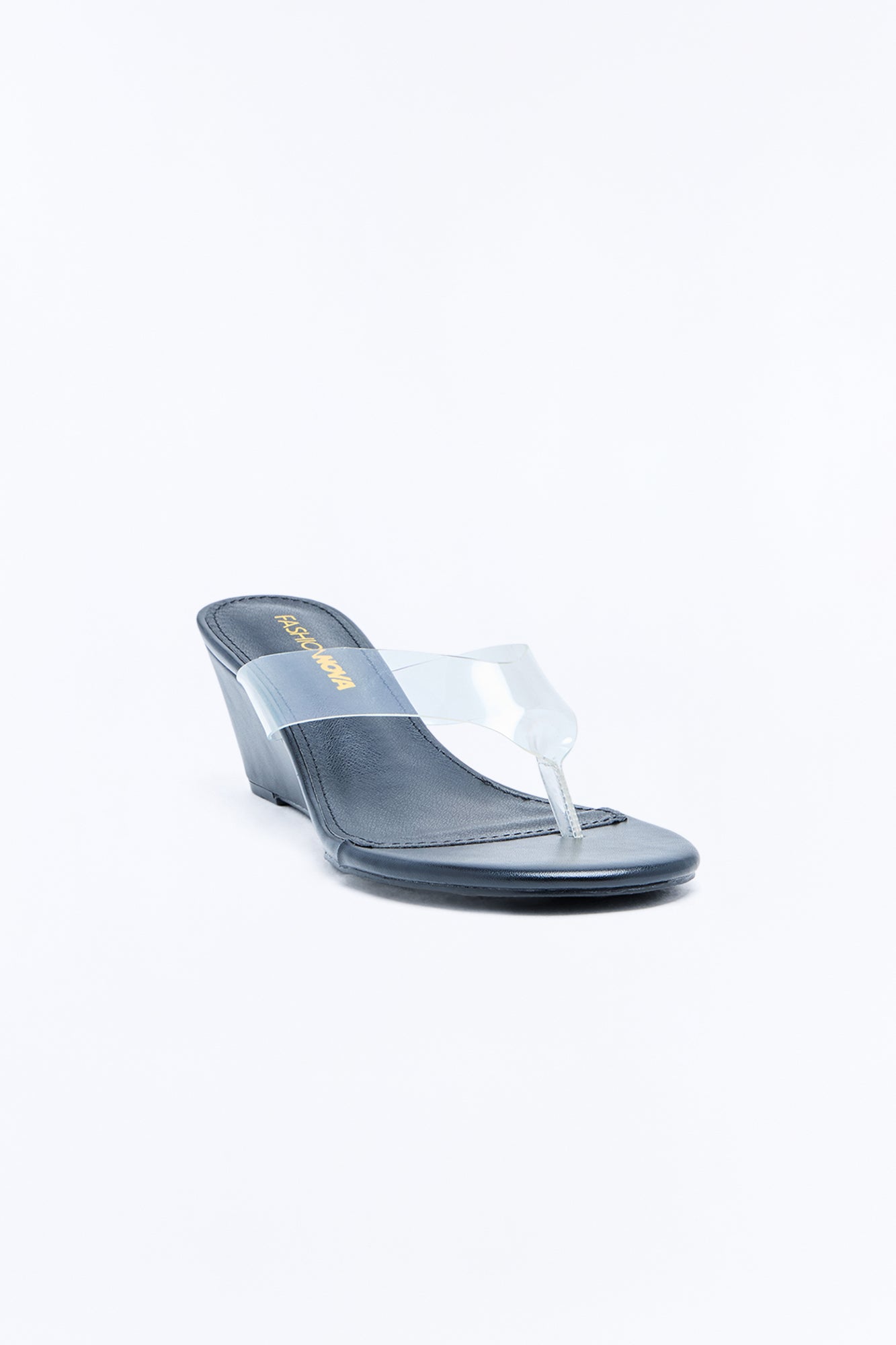 Natural Beauty Thong Wedges - Black