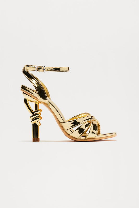 Liane Heeled Sandals - Gold