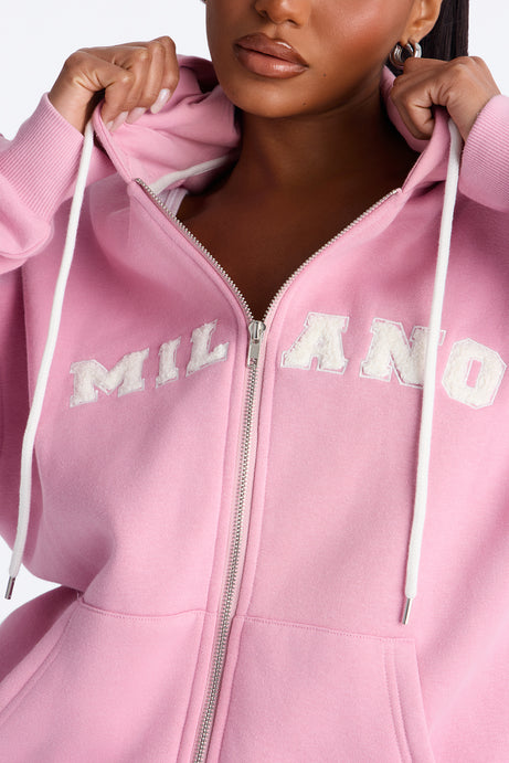 Milano Fleece Zip Up Short Set