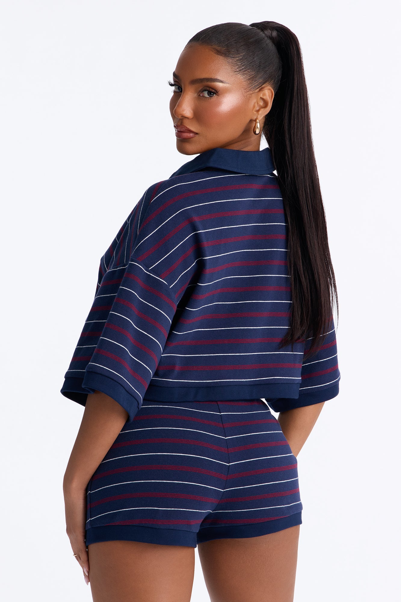 Stevie Cropped Polo Short Set