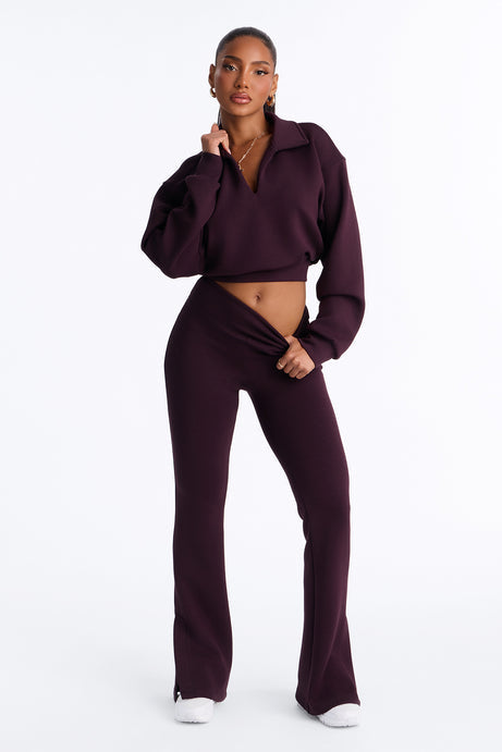 Bella Scuba Lounge Polo Sweatshirt