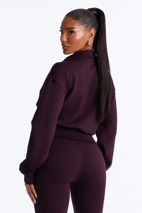 Bella Scuba Lounge Polo Sweatshirt