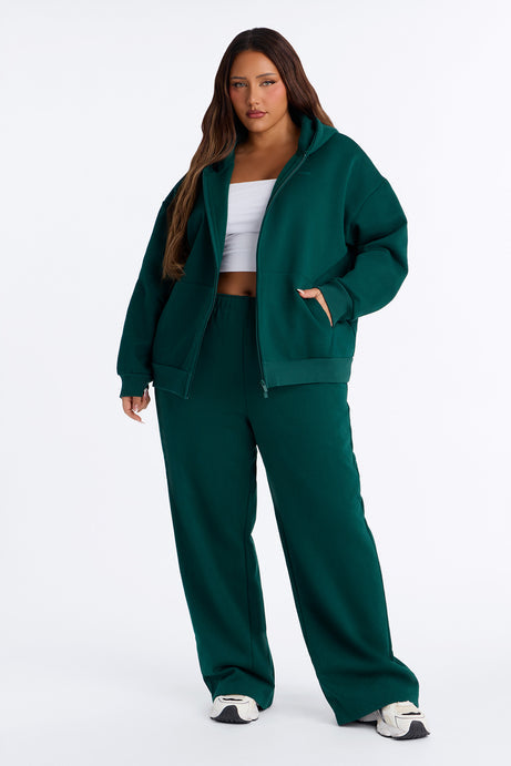 Libby Fleece Straight Leg Sweatpant - Hunter