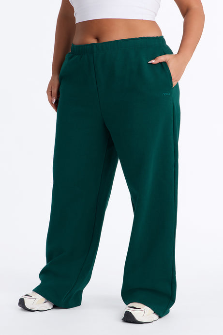 Libby Fleece Straight Leg Sweatpant - Hunter