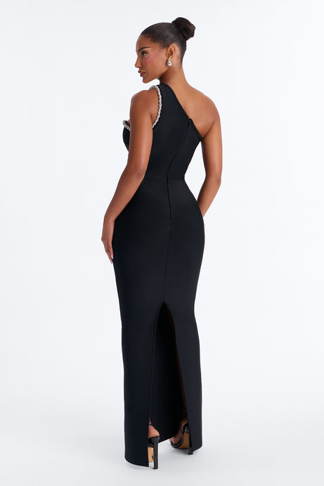 All The Glamour Embellished Bandage Gown
