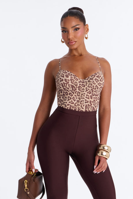 Samy Sweetheart Leopard Seamless Bodysuit