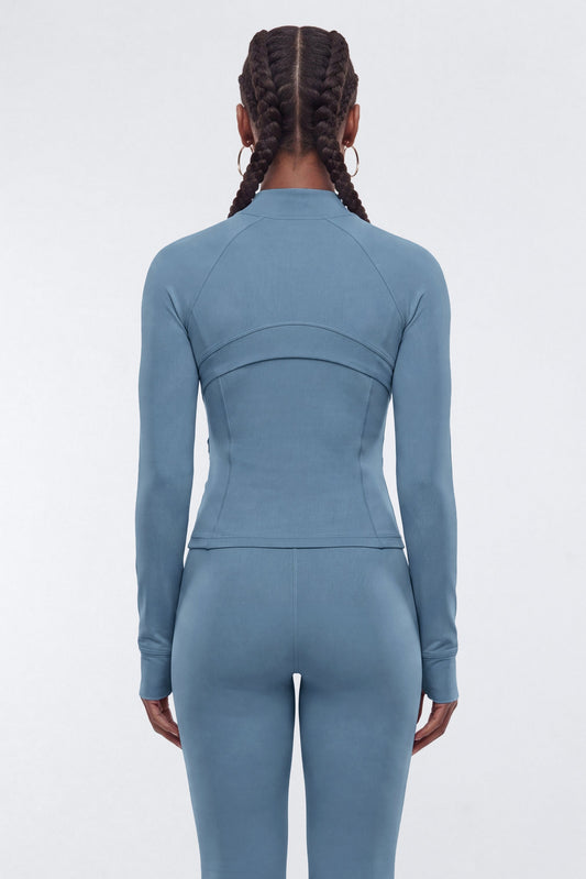 ProStretch™ Front Zip Sports Jacket - Soft Indigo