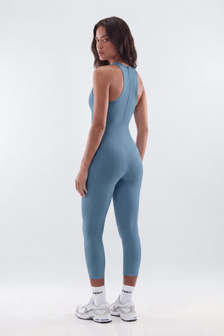 ProStretch™ 18″ High Neck Capri Jumpsuit