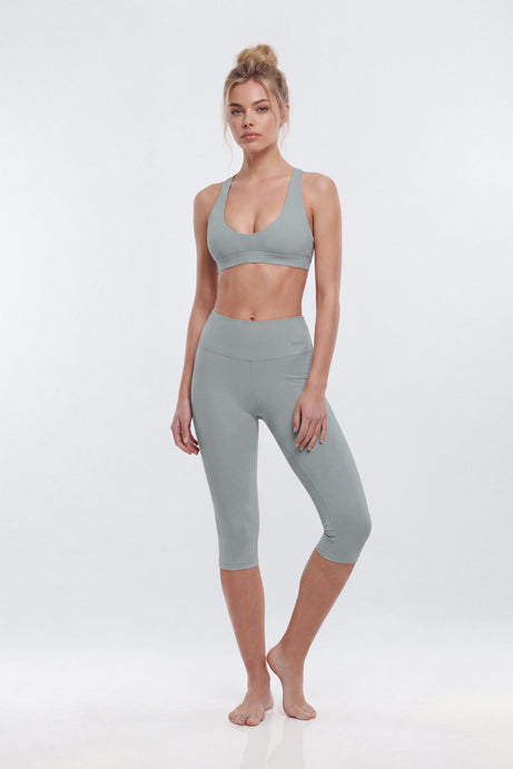 ButterSoft 15″ Low Rise Capri Legging - Steel