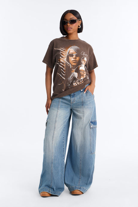 Aaliyah R&B Princess Shirt - Chocolate