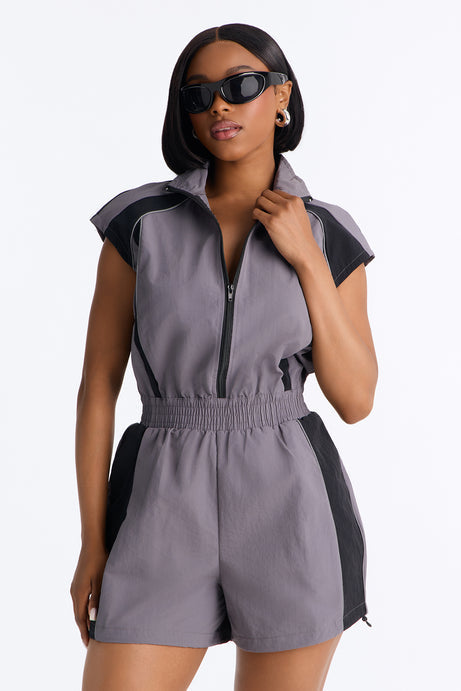 City Run Windbreaker Romper