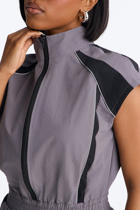 City Run Windbreaker Romper