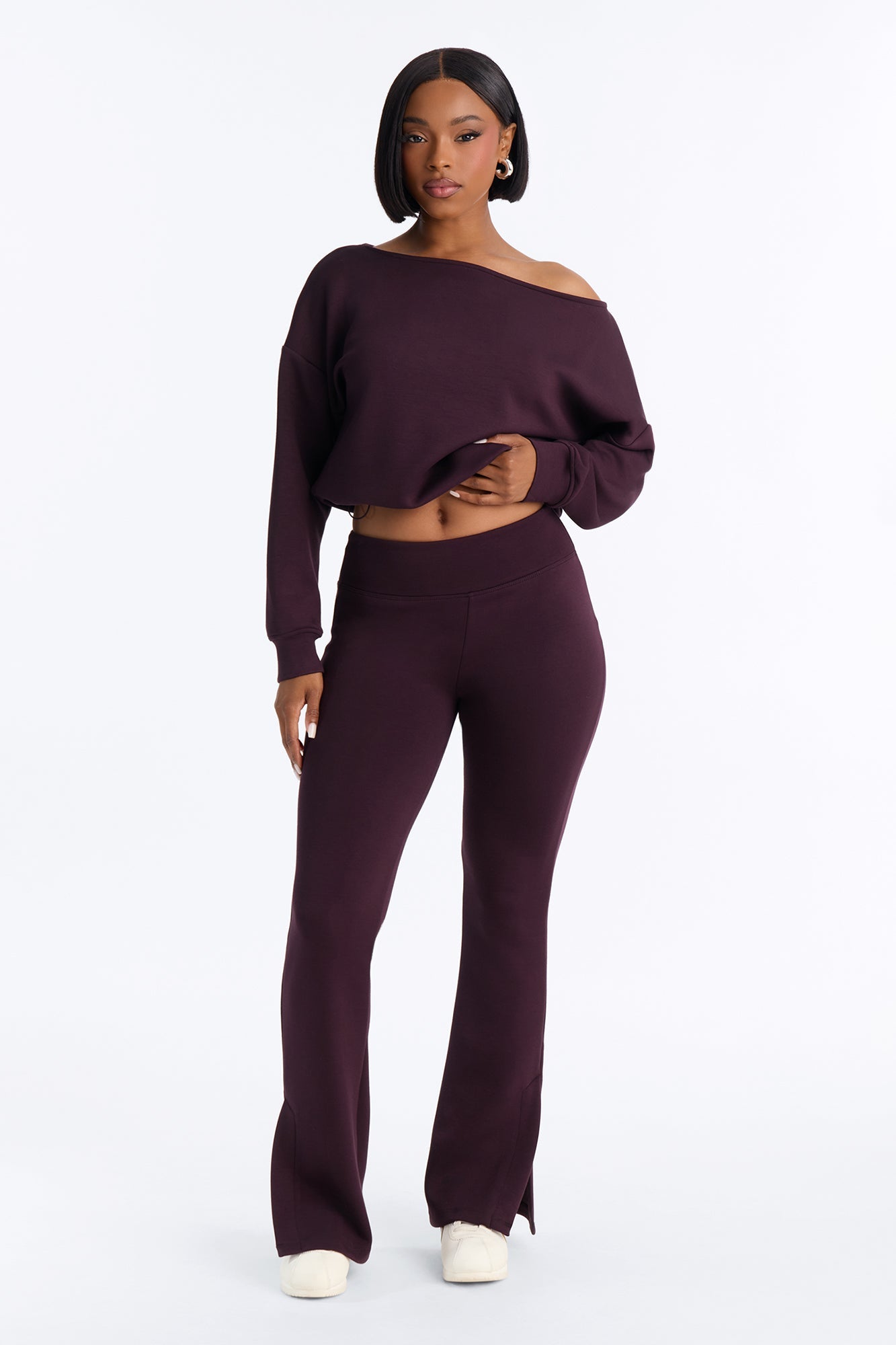Bella Scuba Slit Lounge Flare Pant