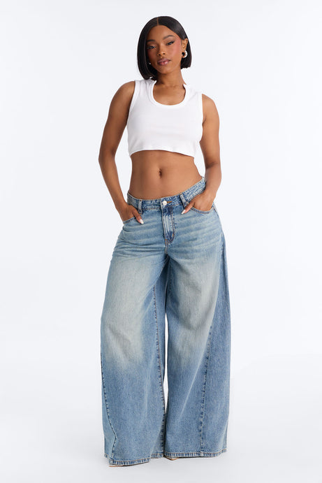 Siesta Super Baggy Linen Blend Jeans