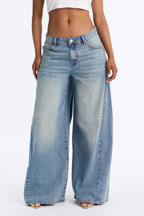 Siesta Super Baggy Linen Blend Jeans