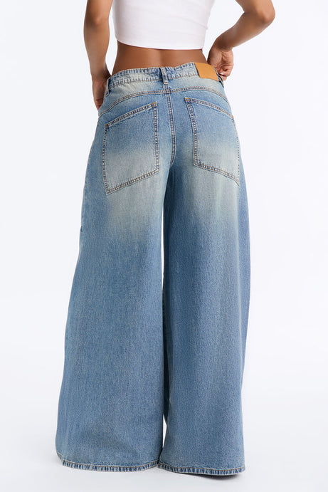 Siesta Super Baggy Linen Blend Jeans