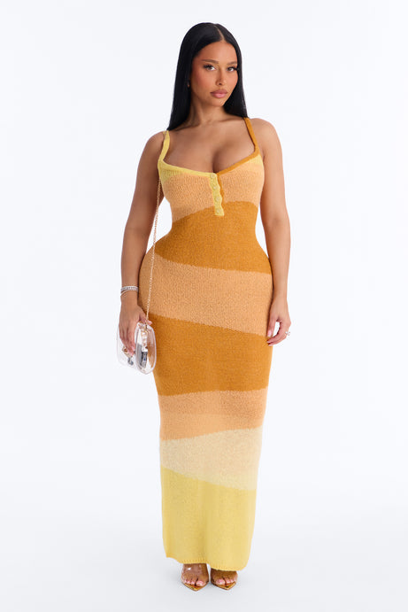 Sunbeam Energy Sweater Maxi Dress