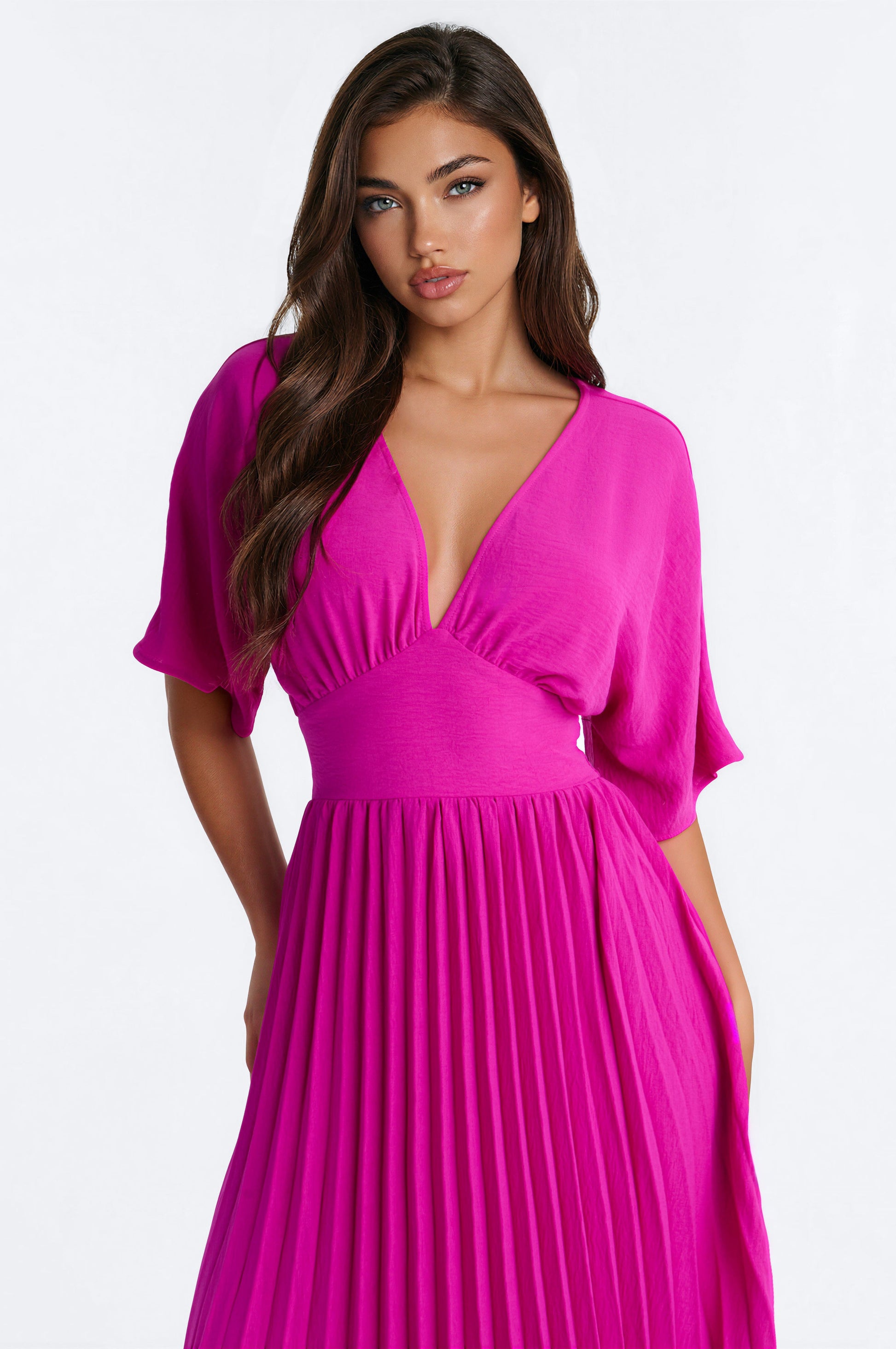 Liana Pleated Maxi Dress