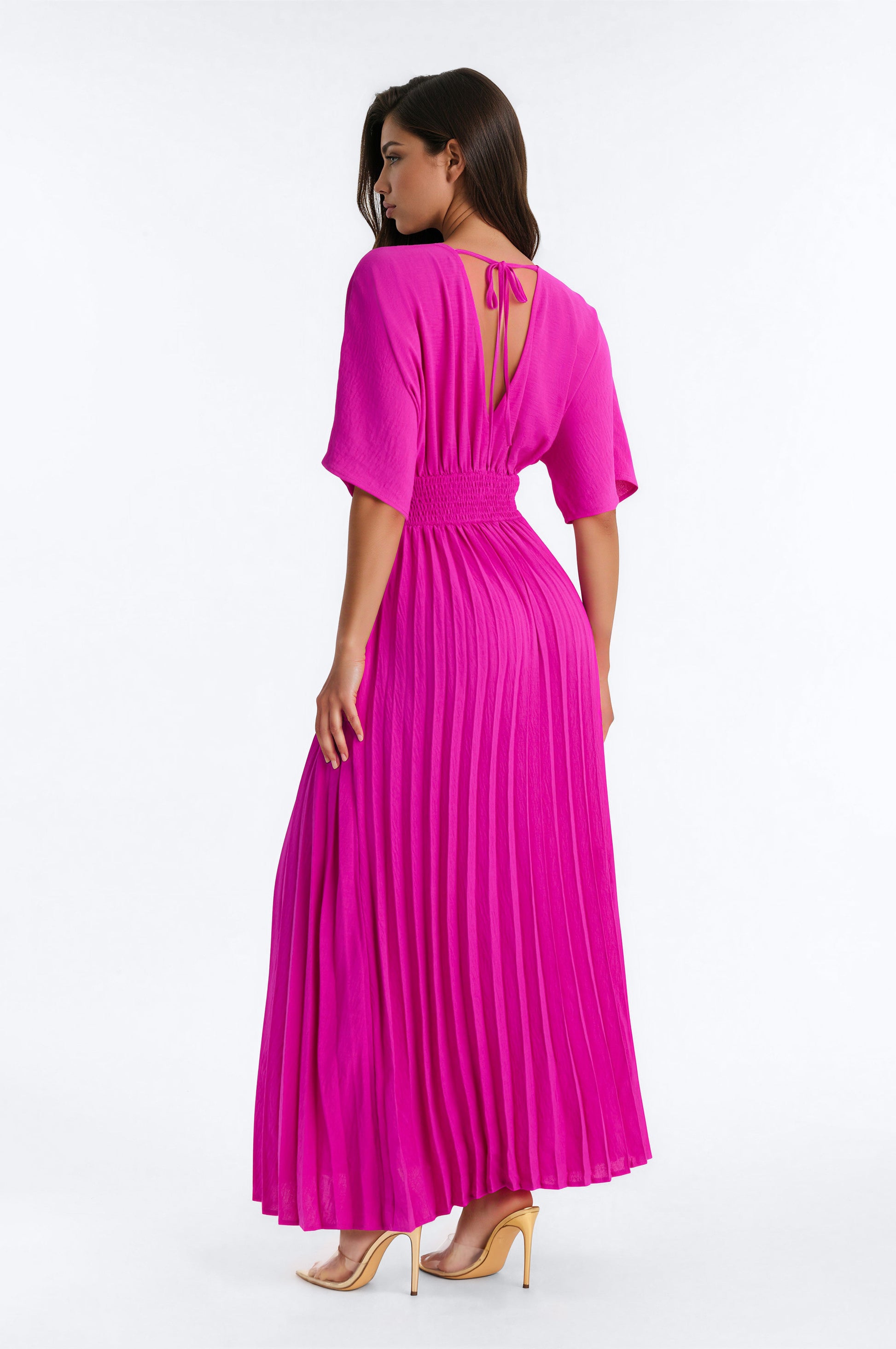 Liana Pleated Maxi Dress