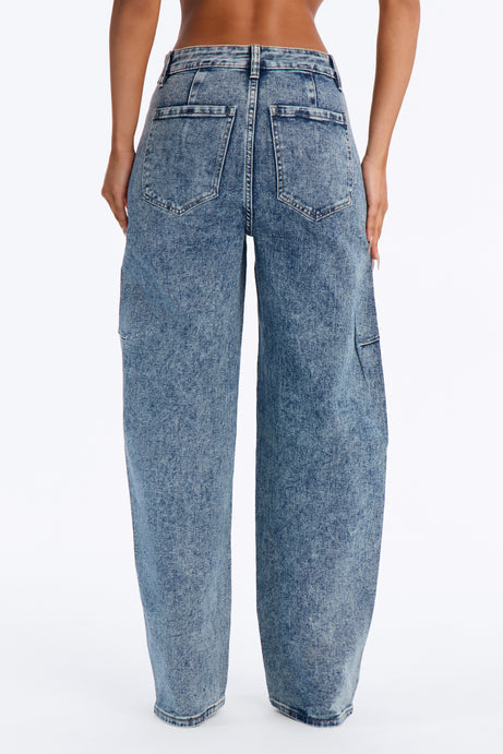 Clutching Her Pearls Embellished Loose Fit Jeans