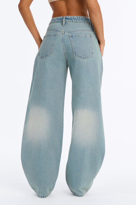 Lafayette Tinted Barrel Leg Jeans - Vintage Wash