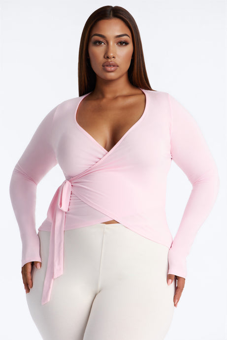 Elle Long Sleeve Wrap Top