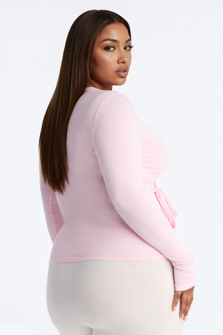 Elle Long Sleeve Wrap Top