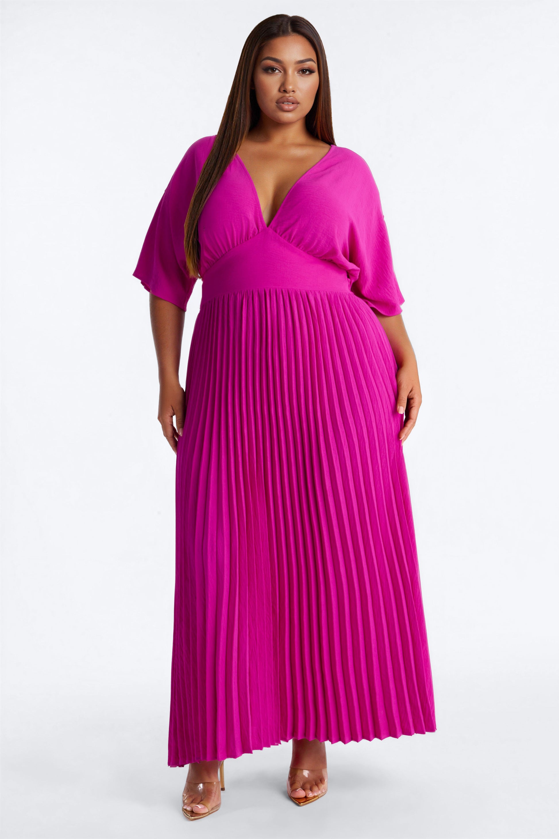 Liana Pleated Maxi Dress