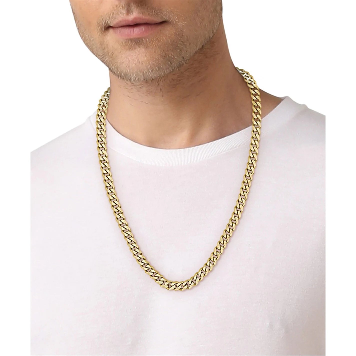 Men's Chain Link Curb Necklace