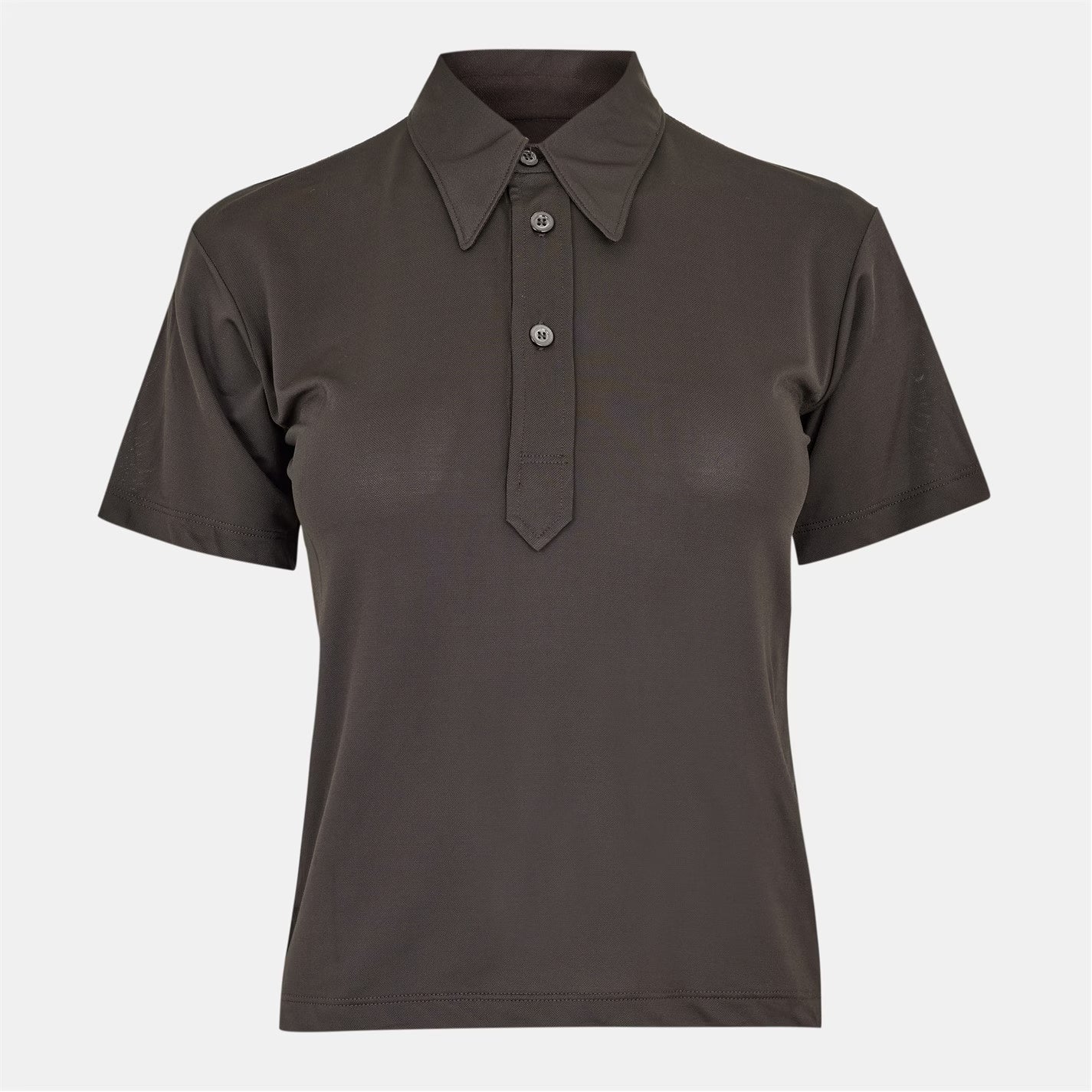 Women's Short-Sleeve Plain Shirt