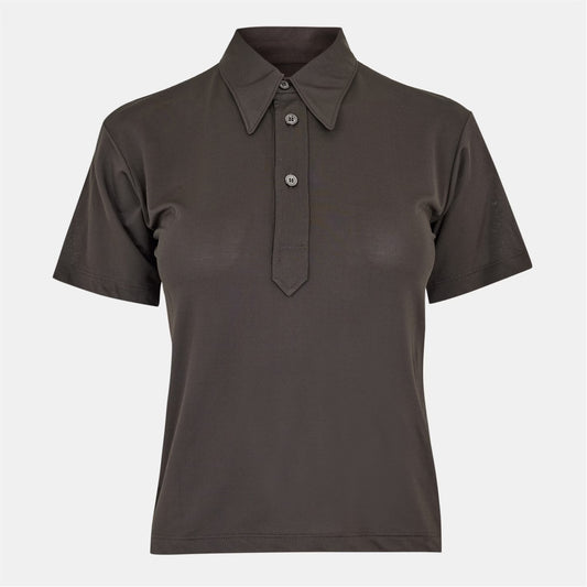 Women's Short-Sleeve Plain Shirt