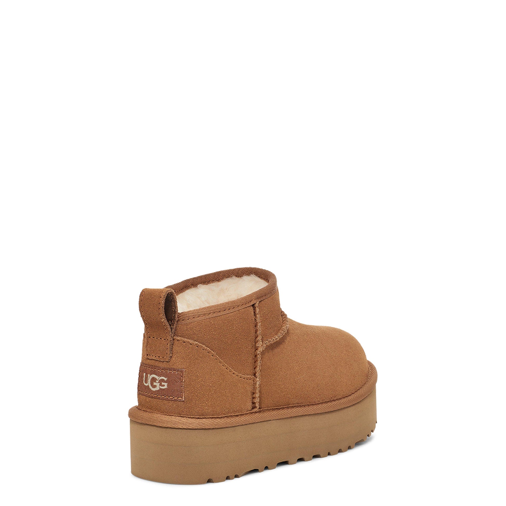 Ugg Kids' Ultra Mini Sheepskin Suede Platform Boots