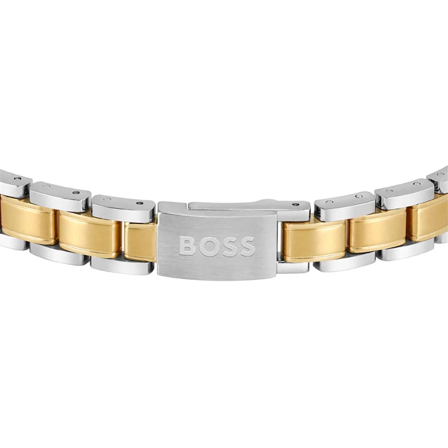 Men's Metal Link Bracelet with Magnetic Closure
