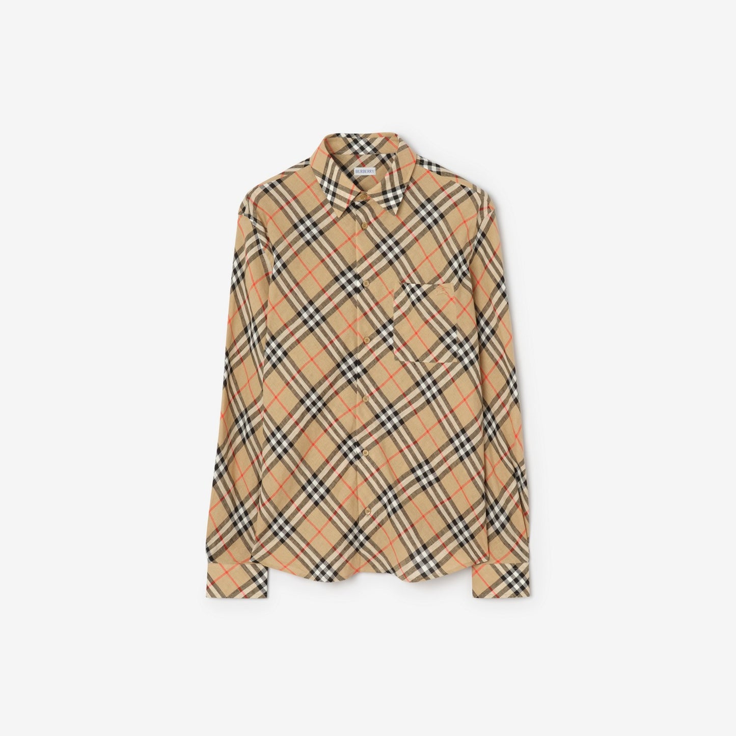 Relaxed Fit Check Linen Shirt