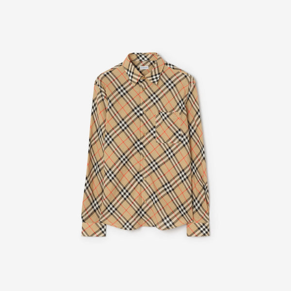 Relaxed Fit Check Linen Shirt