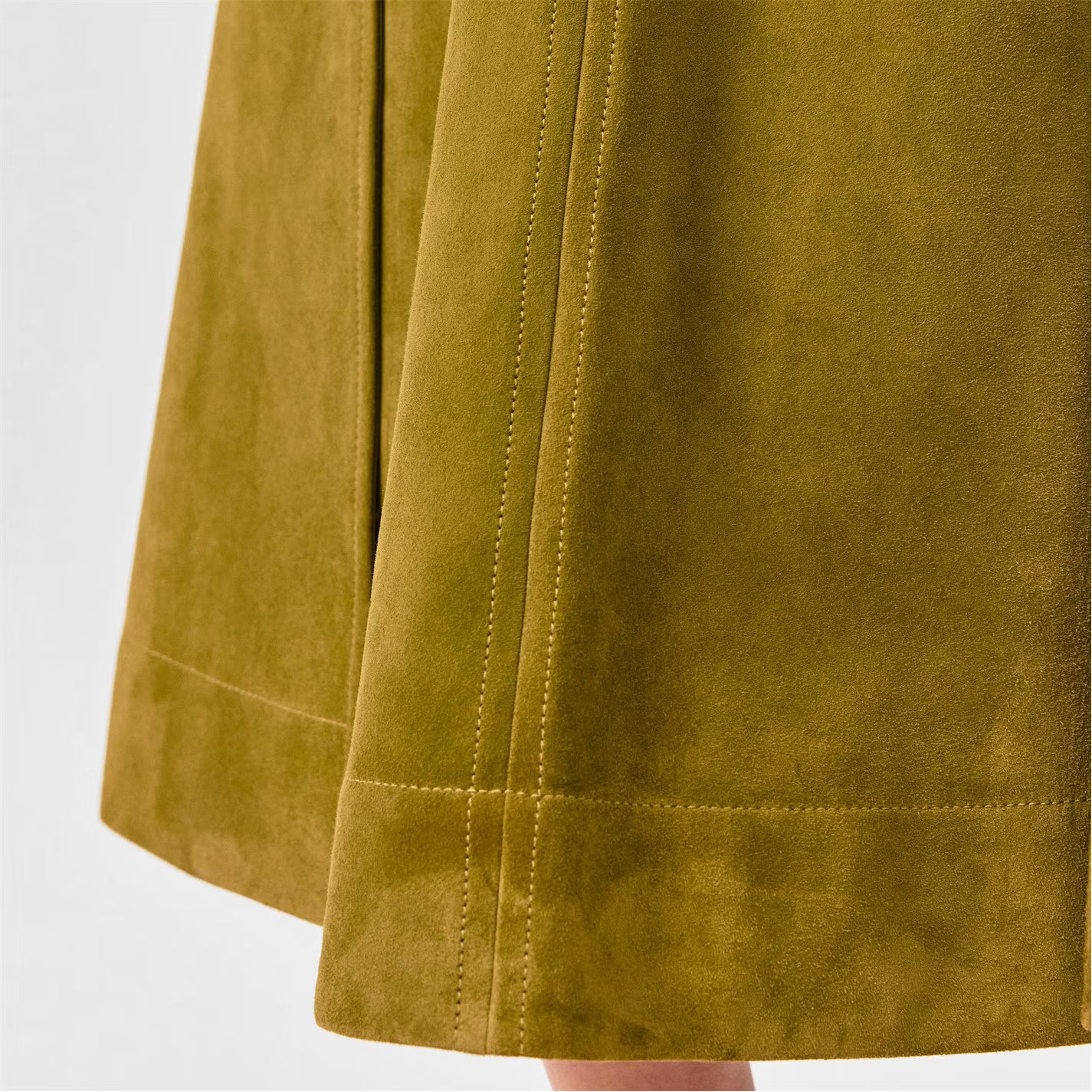 Suede Leather Skirt