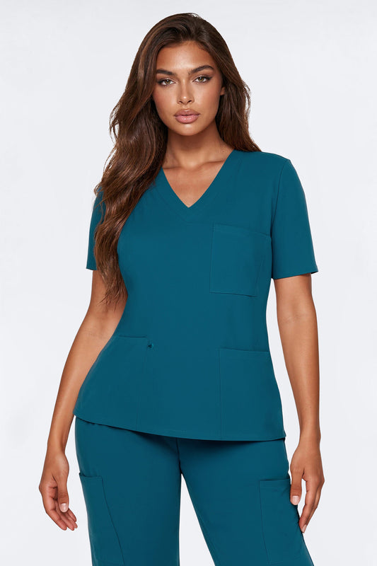 Working Overtime Jogger 4FLEX Uniform Scrub Set - Teal