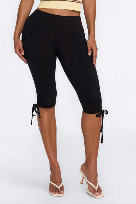 Scout Low Rise Side Tie Capri Leggings