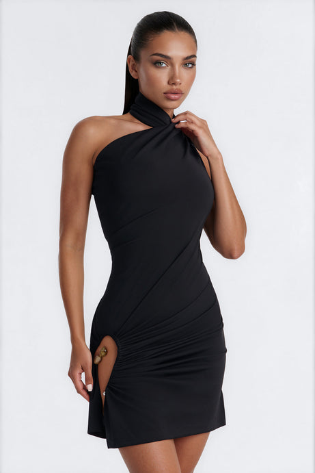 Jasmyn High Slit Mini Dress