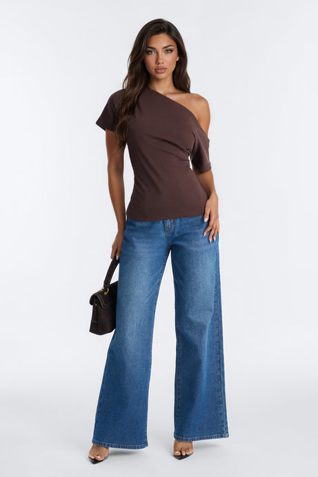 City Lounge Off Shoulder Short Sleeve T-Shirt