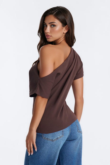 City Lounge Off Shoulder Short Sleeve T-Shirt