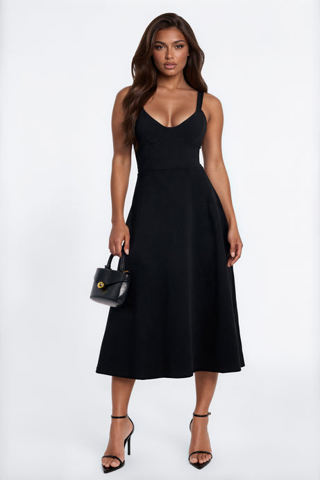 Charolette Tank Strap Midi Dress