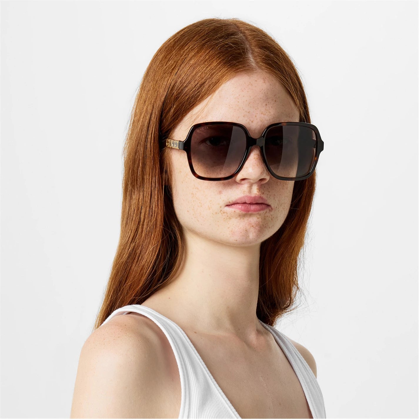 Gucci Logo Oversized Sunglasses