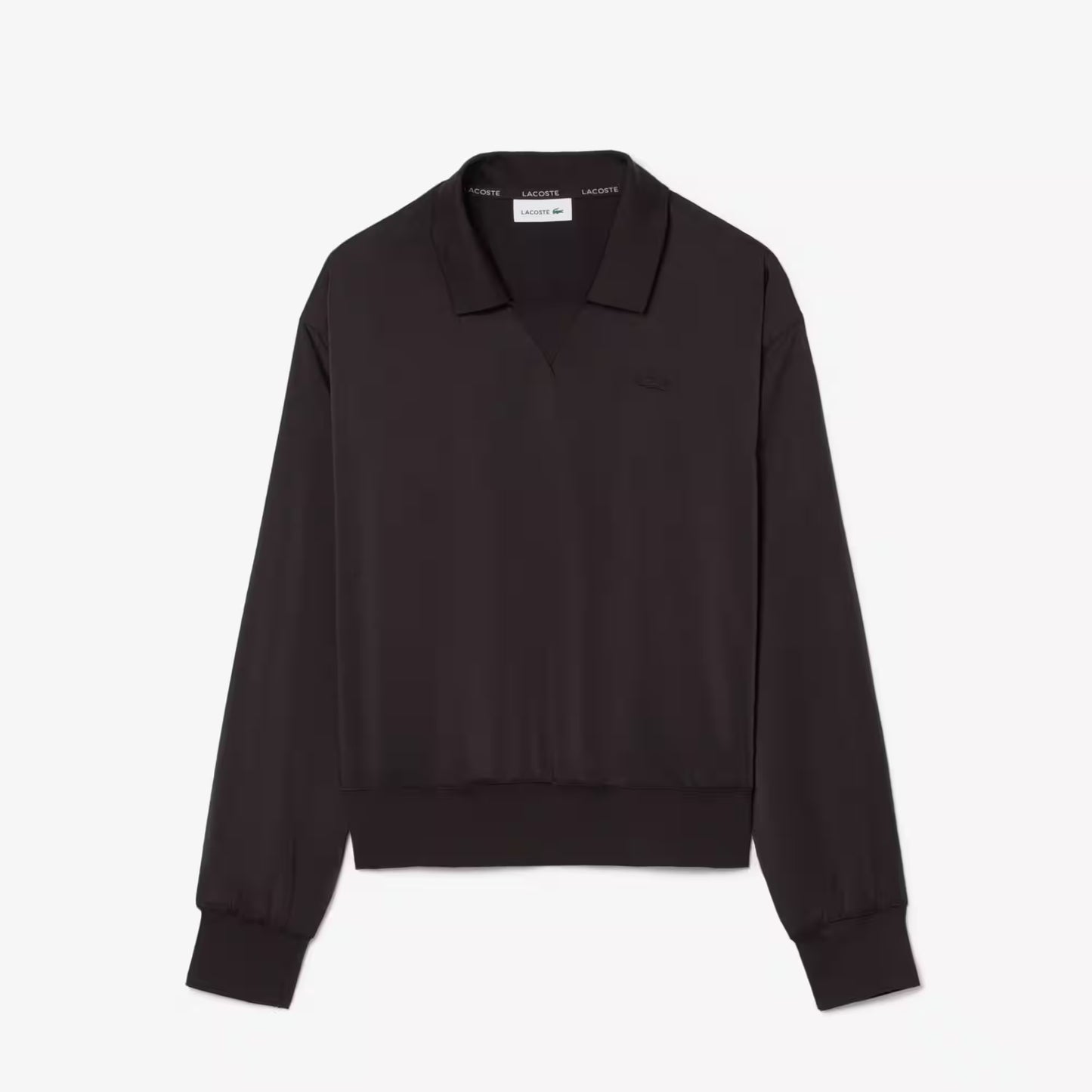 Relaxed Fit Satin Polo Shirt