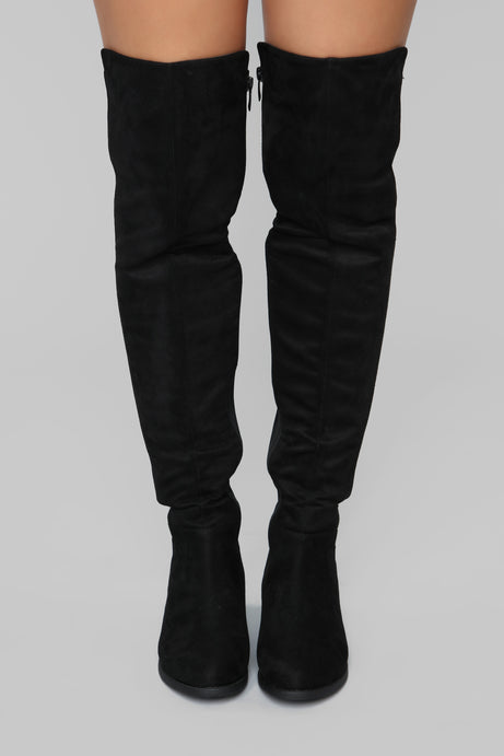 Marja Over The Knee Boot - Black