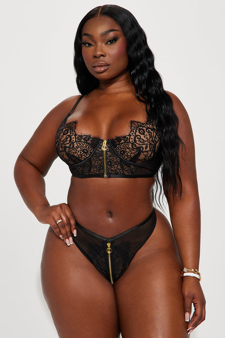Don't Call Me Baby Lace 2 Piece Set - Black