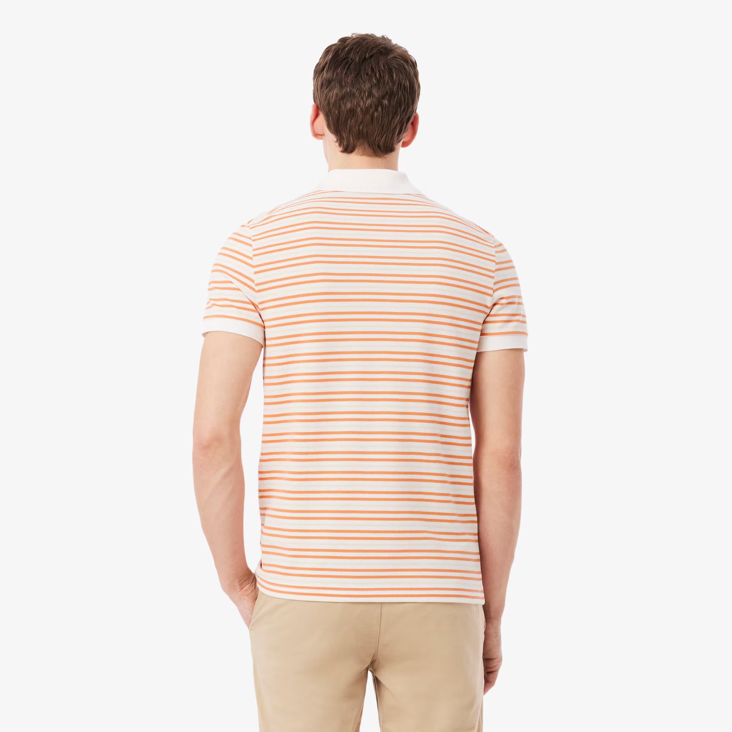 Classic Fit Striped Petit Piqué Polo Shirt