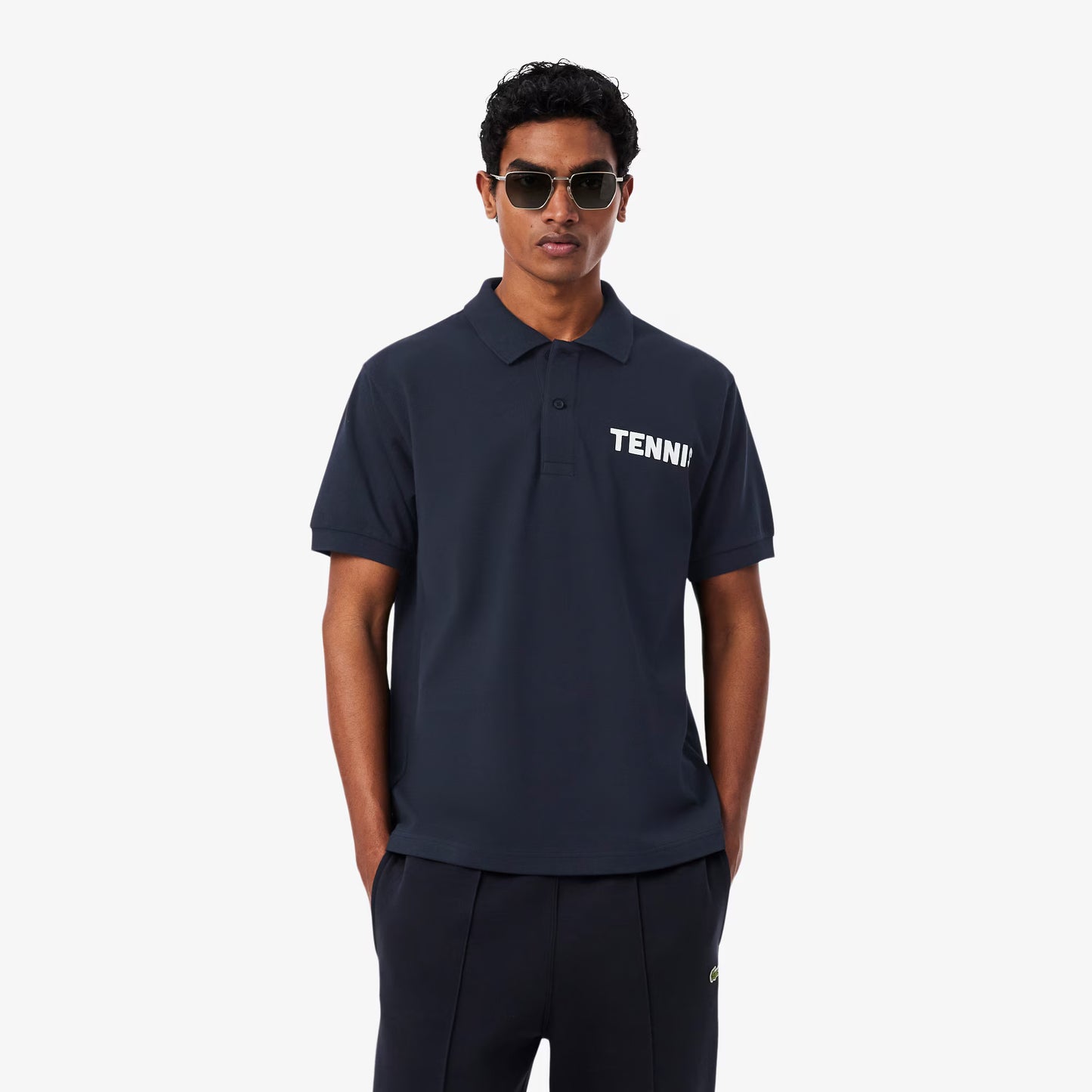 Classic Fit Printed Petit Piqué Polo Shirt